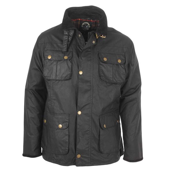 Barbour waxed biker sales jacket